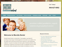 Tablet Screenshot of marottadental.com